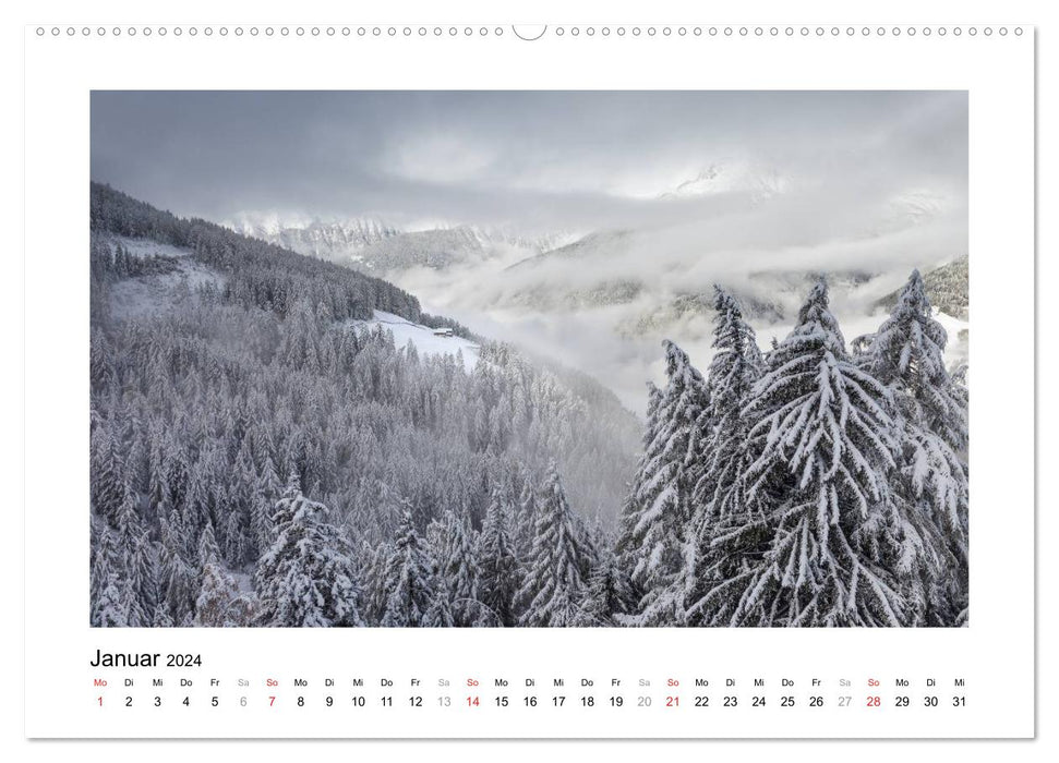 Belle vie à la campagne dans l'Ahrntal (Calendrier mural CALVENDO Premium 2024) 