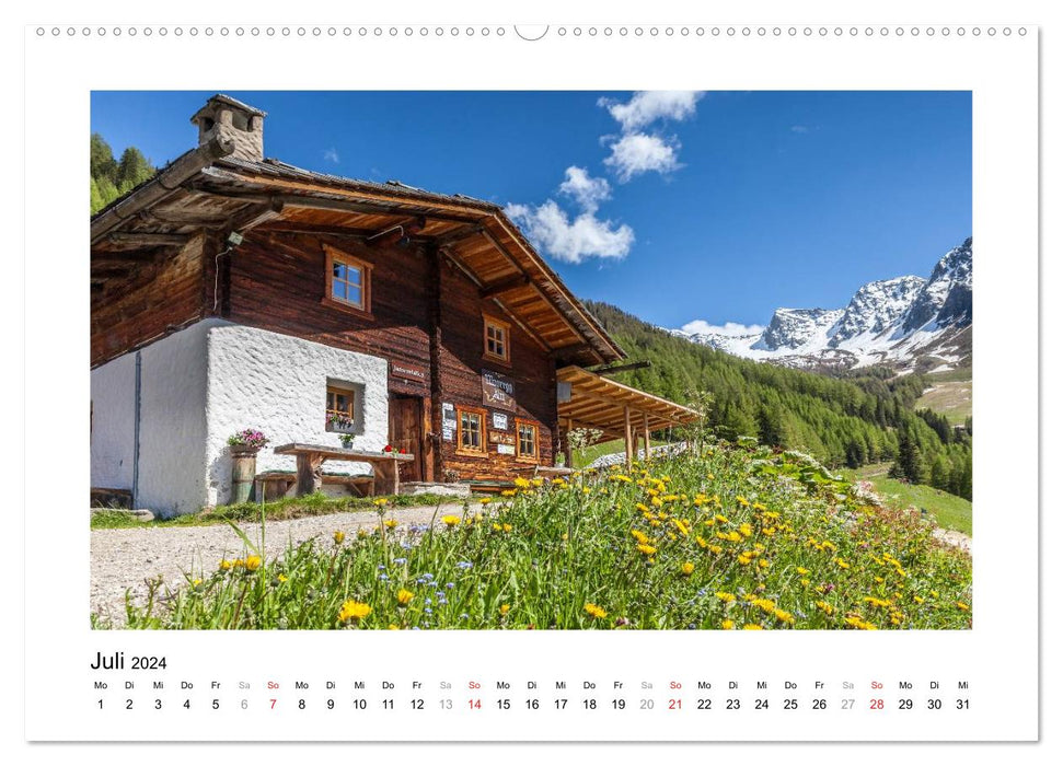 Belle vie à la campagne dans l'Ahrntal (Calendrier mural CALVENDO Premium 2024) 