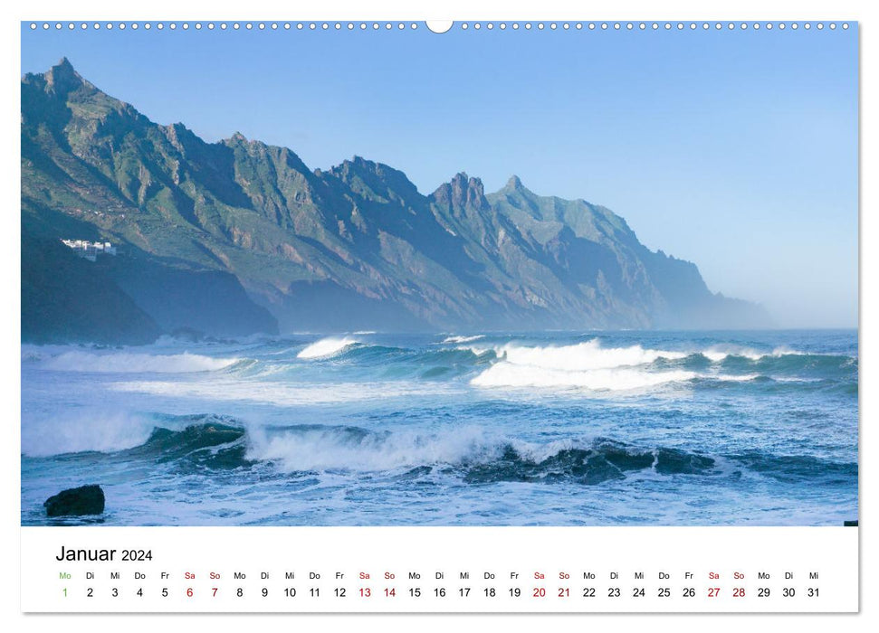 Îles Canaries - belles îles de l'Atlantique (calendrier mural CALVENDO 2024) 