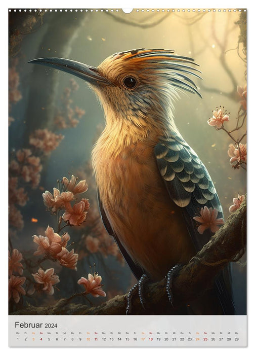 Fantastische Vogelwelt (CALVENDO Wandkalender 2024)
