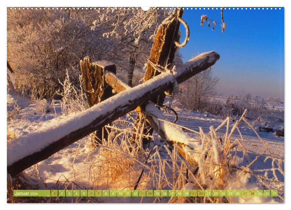 Agriculture Pure Nature Mecklembourg-Poméranie occidentale (Calvendo Premium Wall Calendar 2024) 