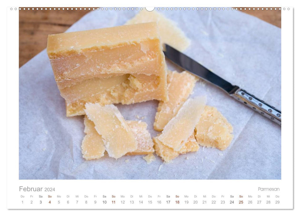 Le calendrier des fromages noble et délicieux (CALVENDO Premium Wall Calendar 2024) 