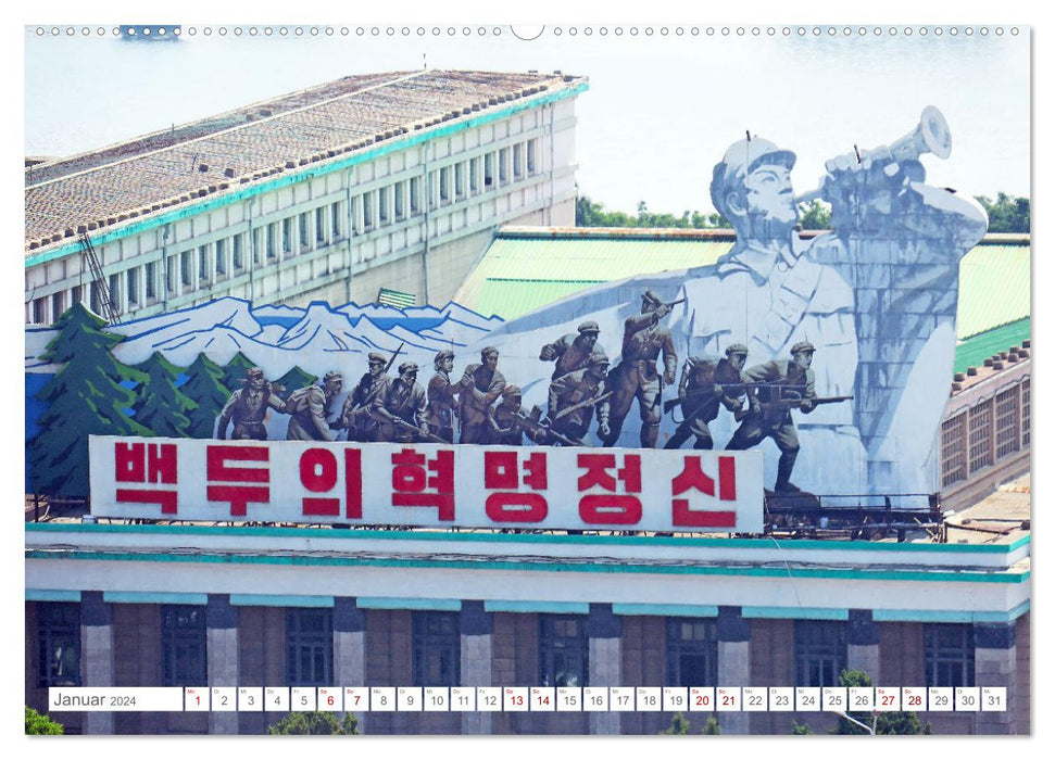 CORÉE DU NORD L'Empire de Kim Jong-un (Calendrier mural CALVENDO 2024) 