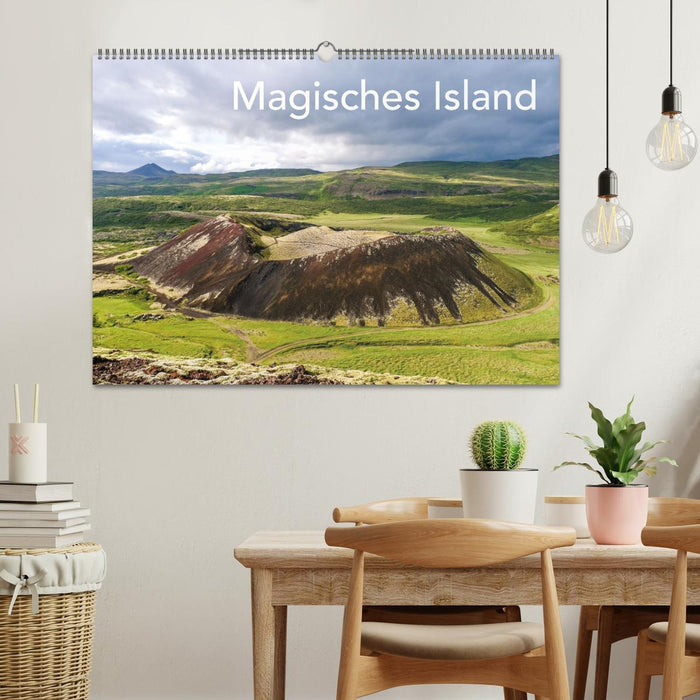 Islande magique (Calendrier mural CALVENDO 2024) 