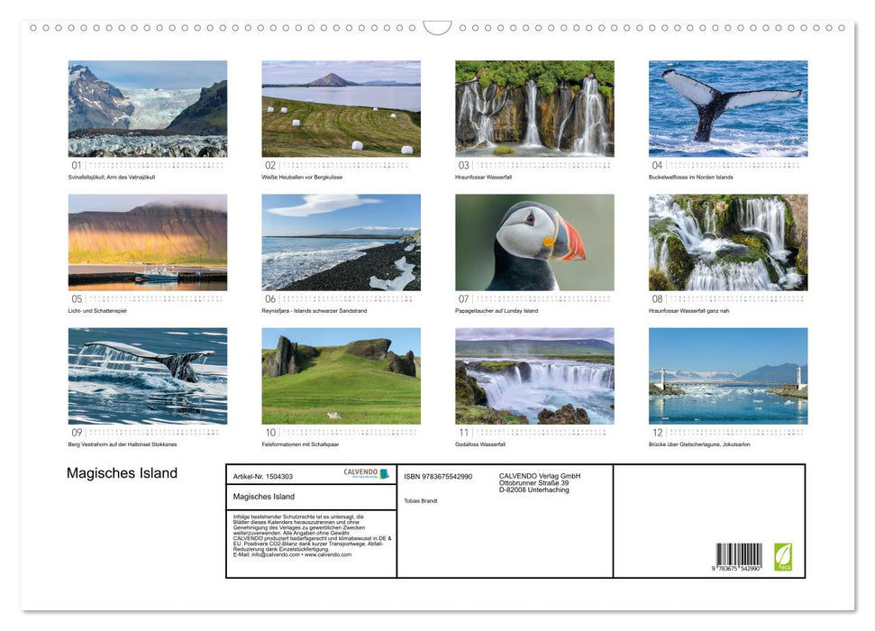 Magisches Island (CALVENDO Wandkalender 2024)