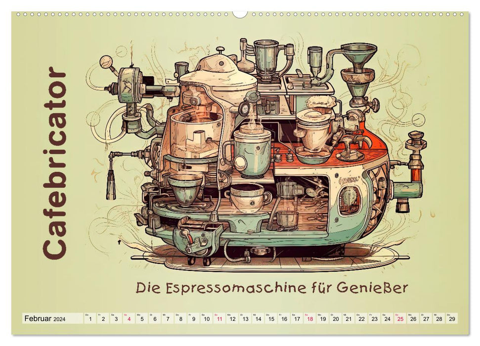 Gastronomatron - Fantasie in der Küche (CALVENDO Wandkalender 2024)