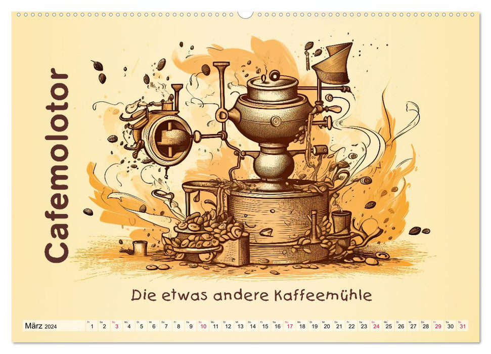 Gastronomatron - Fantasie in der Küche (CALVENDO Premium Wandkalender 2024)