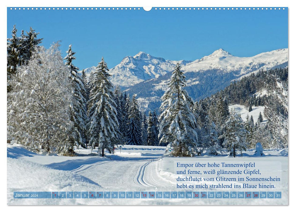 Naturschönheiten und Poesie in Kärnten und Umgebung (CALVENDO Premium Wandkalender 2024)