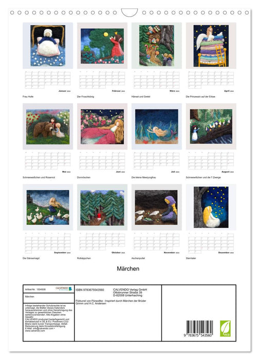 Märchenkalender (CALVENDO Wandkalender 2024)