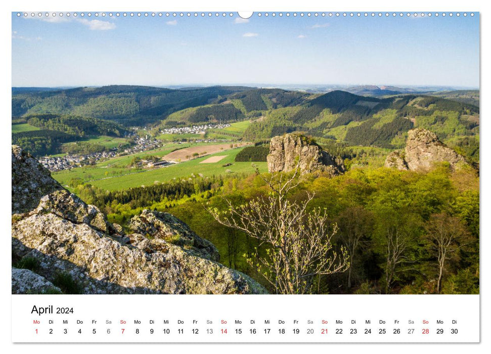 SAUERLAND – Lieux spéciaux (Calvendo Premium Wall Calendar 2024) 