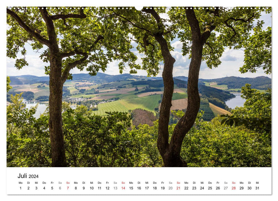 SAUERLAND – Lieux spéciaux (Calvendo Premium Wall Calendar 2024) 
