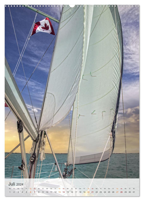 Voile - ma passion (Calendrier mural CALVENDO Premium 2024) 