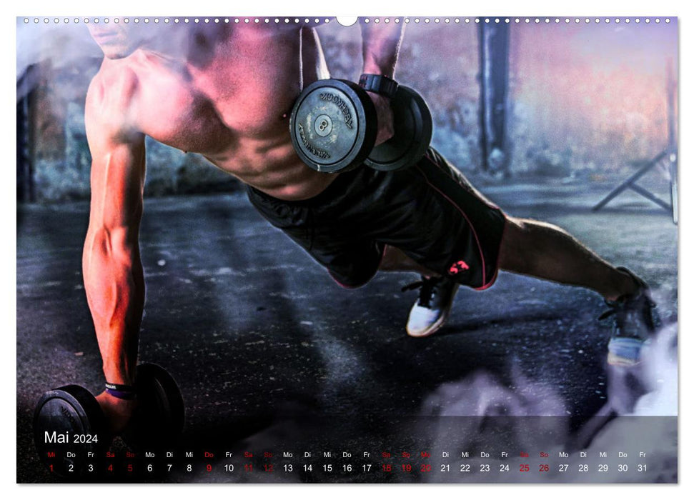 Musculation (Calendrier mural CALVENDO Premium 2024) 