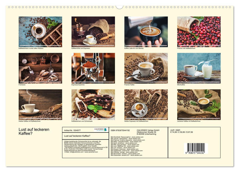 Lust auf leckeren Kaffee? (CALVENDO Premium Wandkalender 2024)