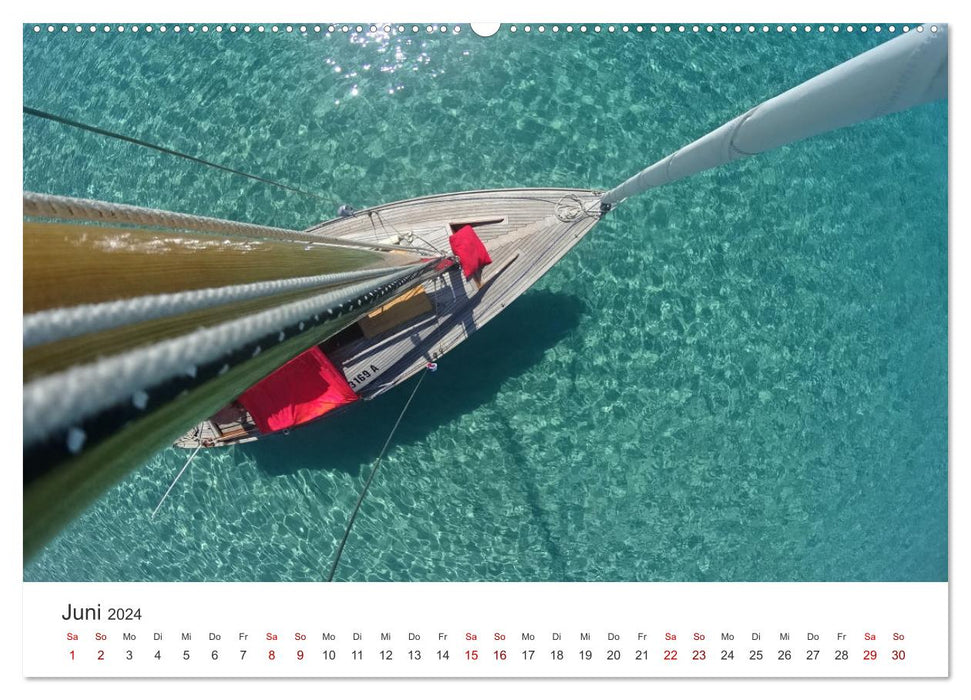 Voile - prendre la mer. (Calendrier mural CALVENDO Premium 2024) 