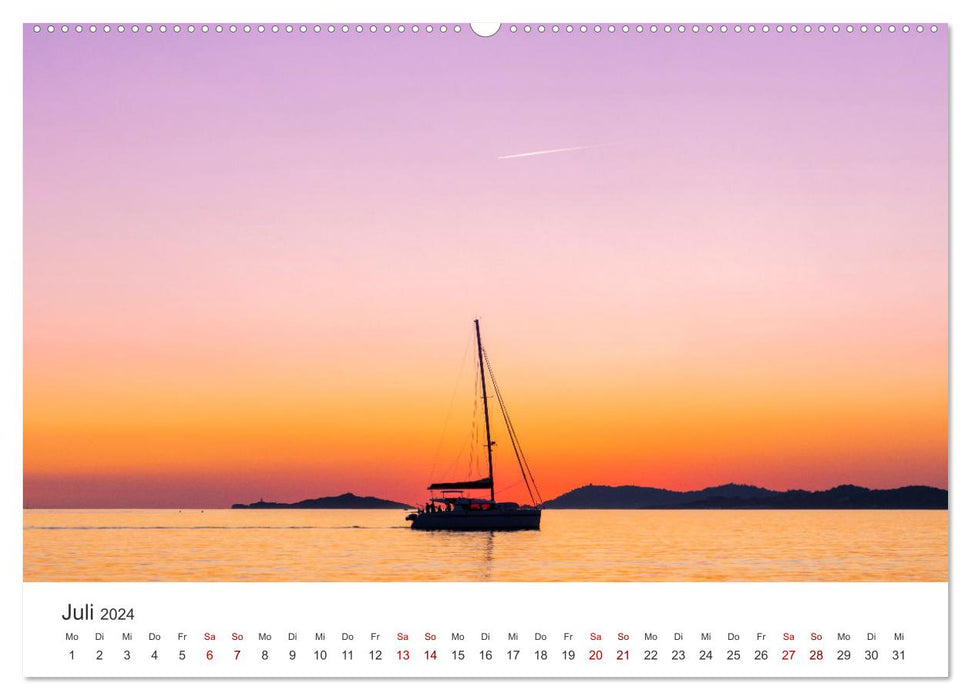 Segeln - Kurs aufs offene Meer. (CALVENDO Premium Wandkalender 2024)