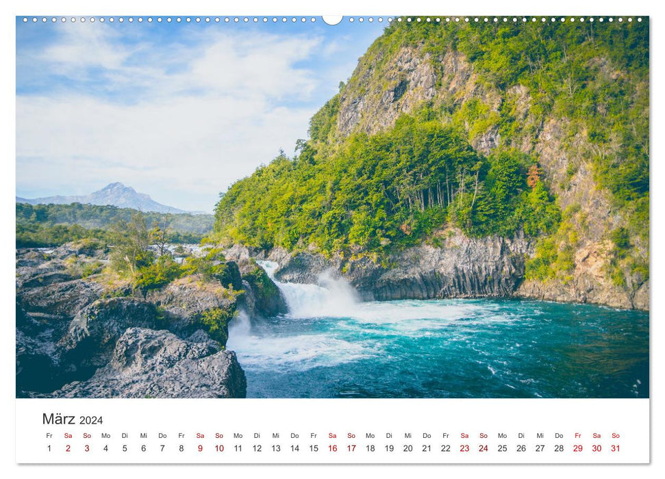 Chili - Un paradis inconnu. (Calendrier mural CALVENDO Premium 2024) 