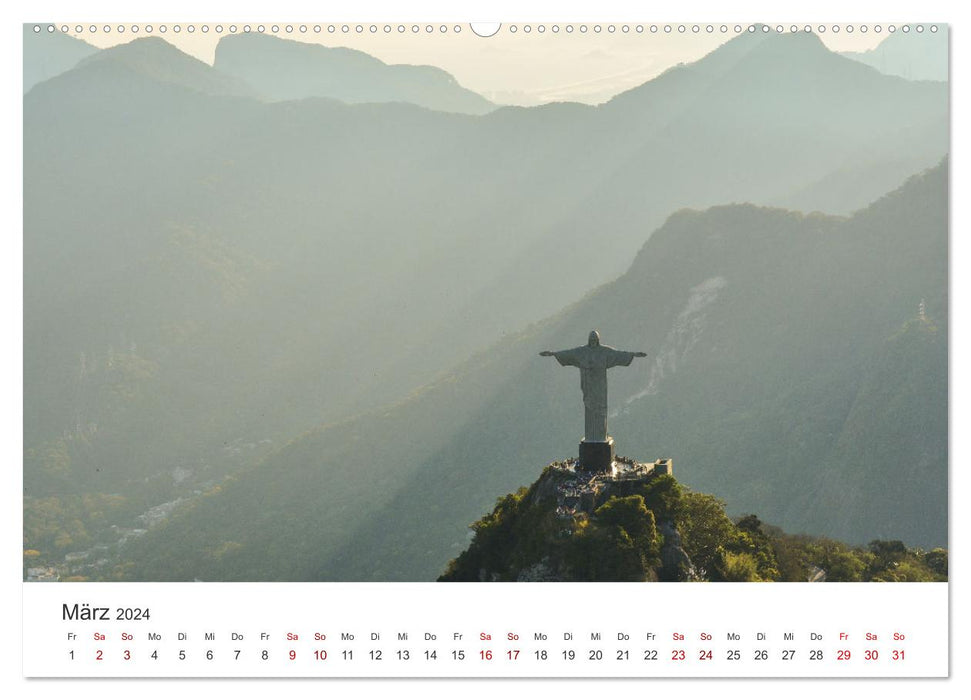 Brésil – Un pays impressionnant en Amérique du Sud. (Calendrier mural CALVENDO Premium 2024) 