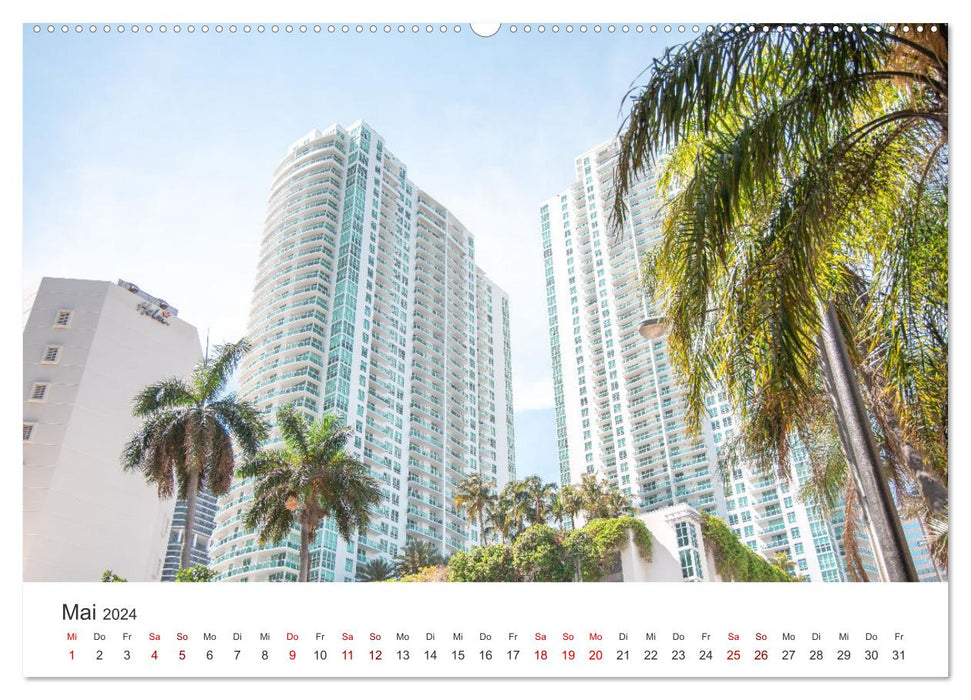Miami – Porte d'entrée vers les Amériques (Calvendo Premium Wall Calendar 2024) 