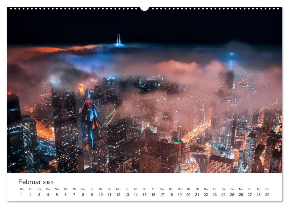 Chicago – Une ville unique. (Calendrier mural CALVENDO Premium 2024) 