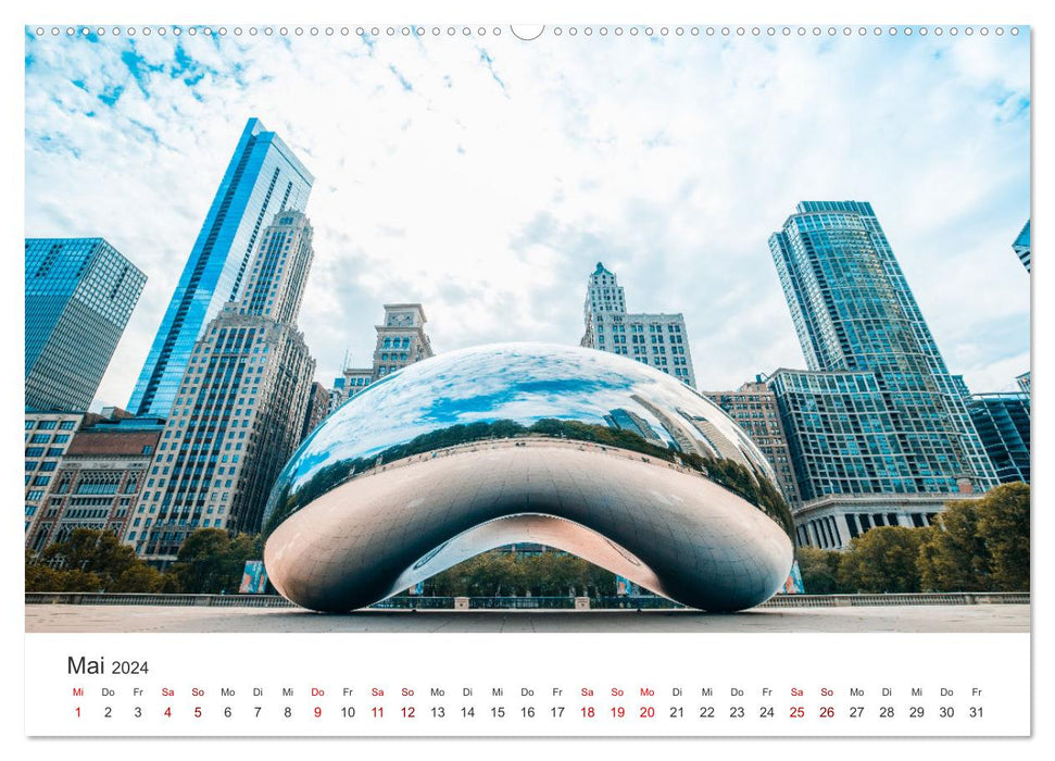 Chicago - Eine einzigartige Stadt. (CALVENDO Premium Wandkalender 2024)