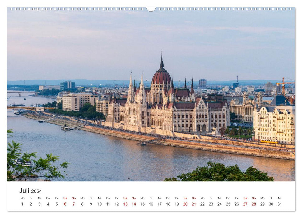 Hongrie - Le pays enchanteur traversé par le Danube. (Calendrier mural CALVENDO Premium 2024) 