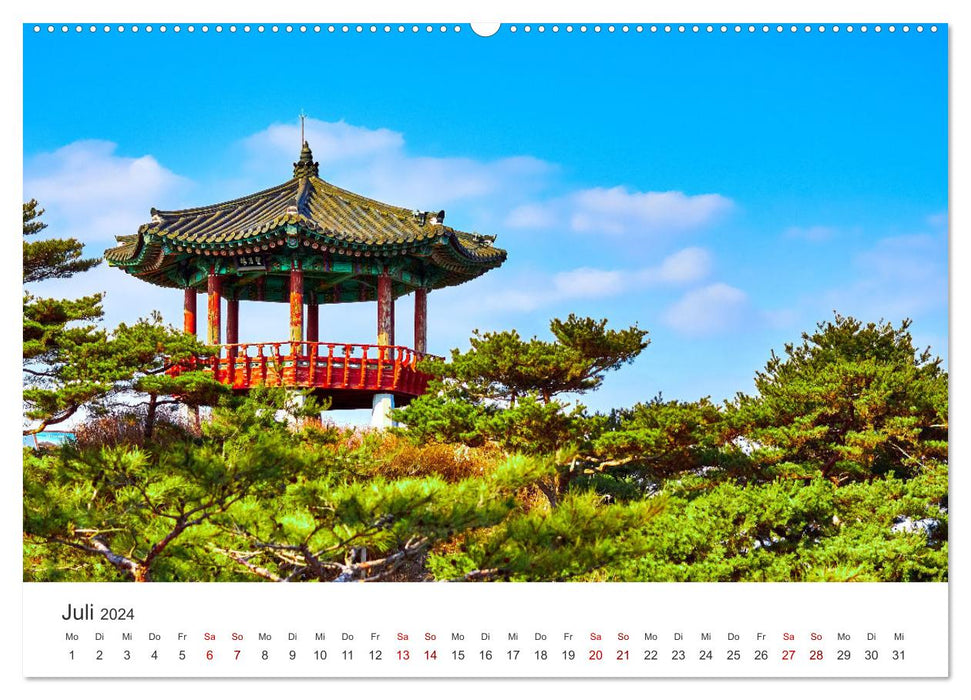 Corée du Sud - Un voyage vers un pays inconnu. (Calendrier mural CALVENDO Premium 2024) 
