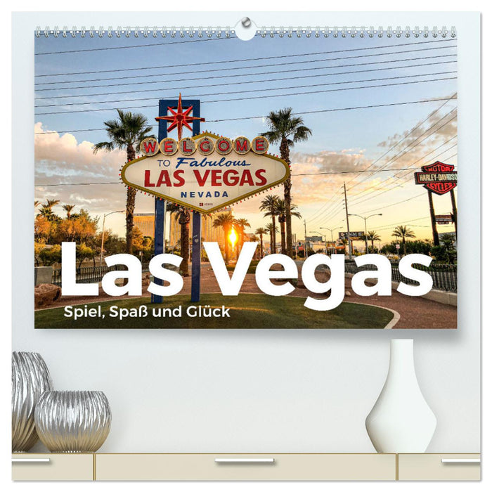 Las Vegas - jeux, plaisir et chance (Calendrier mural CALVENDO Premium 2024) 