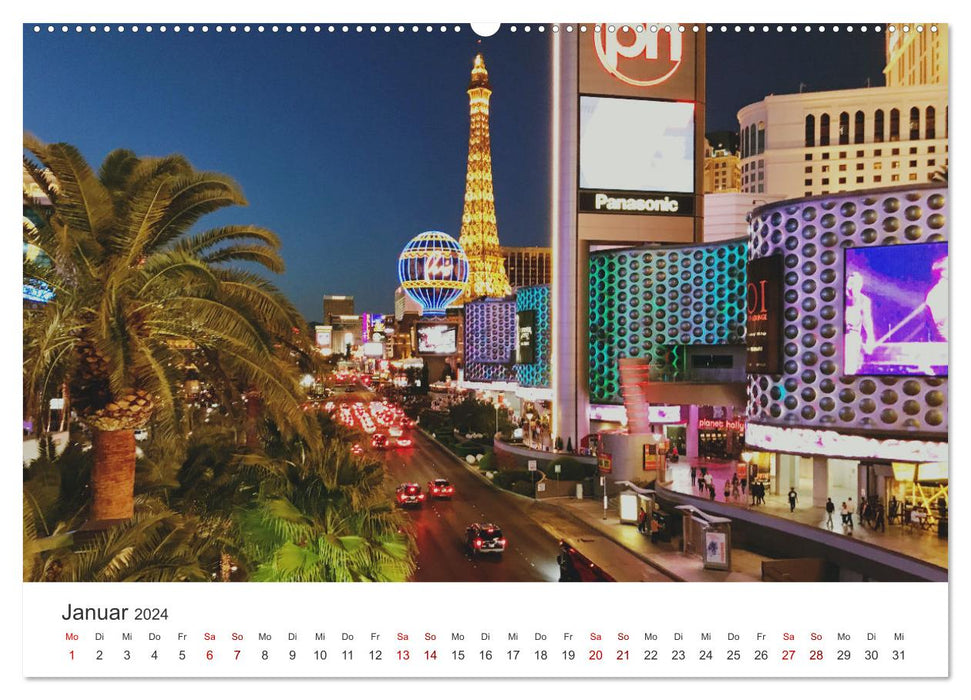 Las Vegas - Spiel, Spaß und Glück (CALVENDO Premium Wandkalender 2024)
