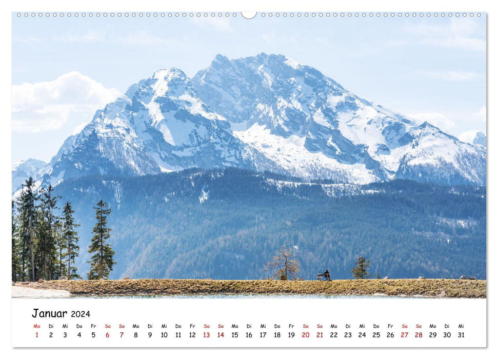 Schönste Berge der Alpen (CALVENDO Premium Wandkalender 2024)