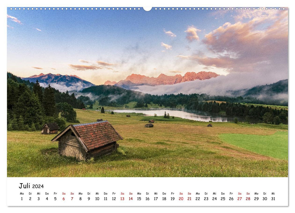 Les plus belles montagnes des Alpes (Calendrier mural CALVENDO Premium 2024) 