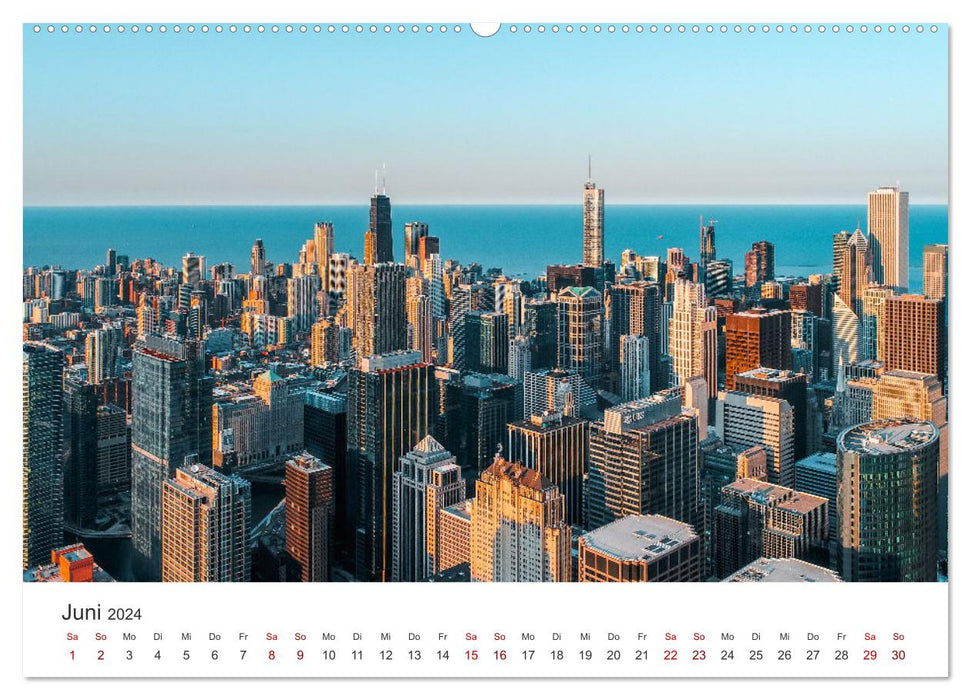Chicago - Eine einzigartige Stadt. (CALVENDO Wandkalender 2024)