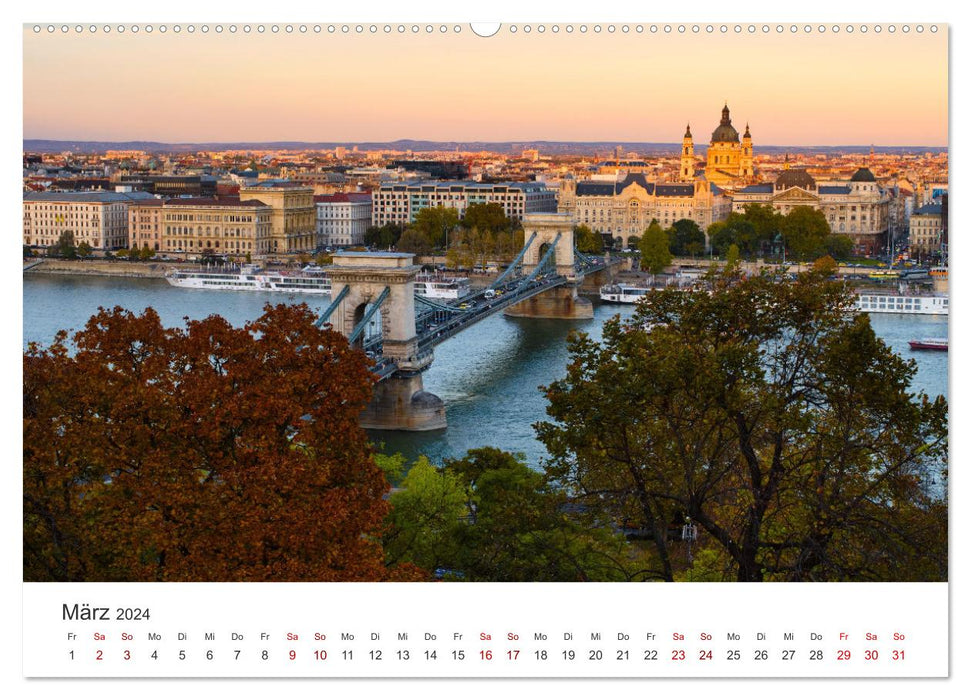 Ungarn - Das bezaubernde von der Donau durchflossene Land. (CALVENDO Wandkalender 2024)