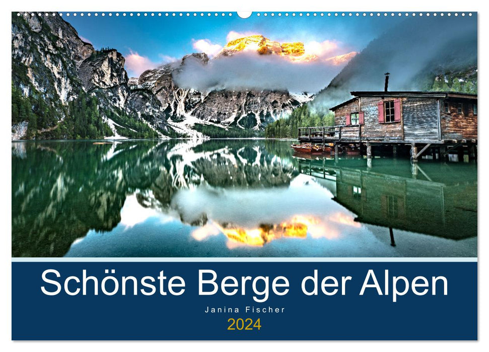 Schönste Berge der Alpen (CALVENDO Wandkalender 2024)