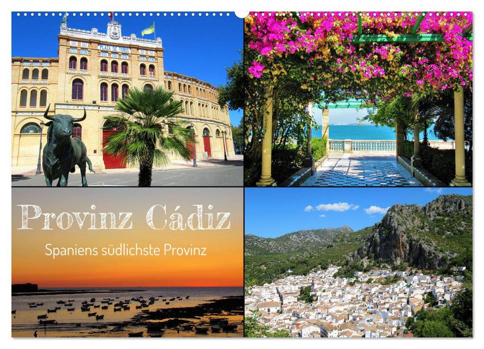 Provinz Cádiz - Spaniens südlichste Provinz (CALVENDO Wandkalender 2024)