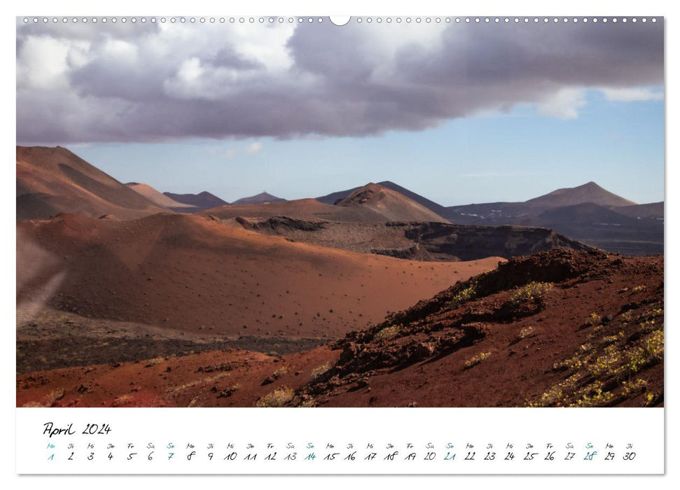 Lanzarote - le bonheur insulaire dans l'Atlantique (Calendrier mural CALVENDO 2024) 