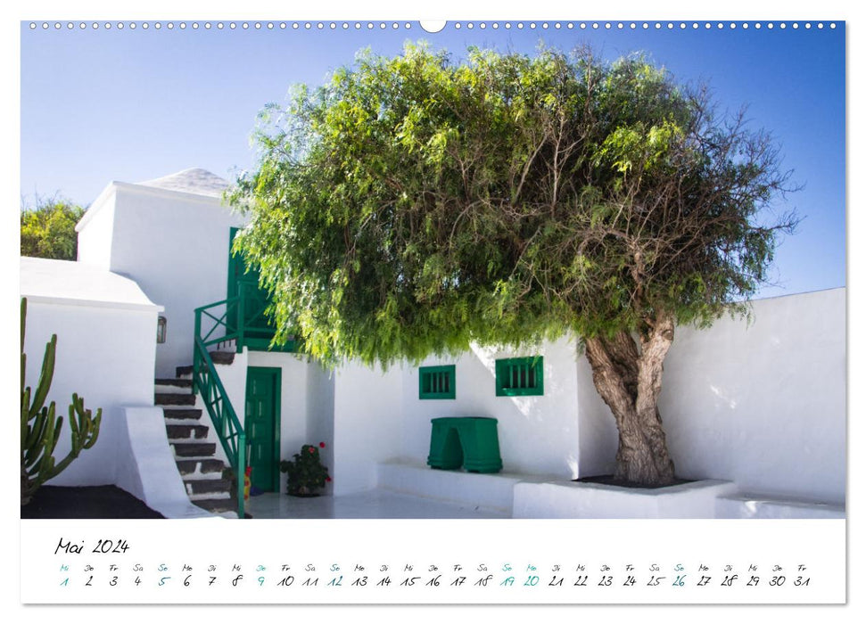 Lanzarote - le bonheur insulaire dans l'Atlantique (Calendrier mural CALVENDO 2024) 