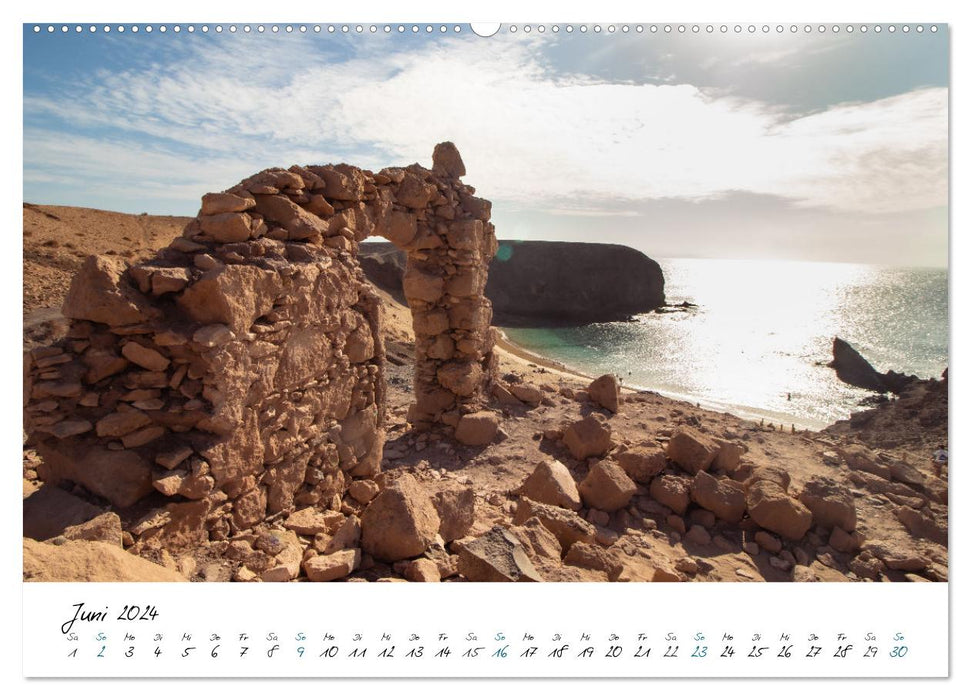 Lanzarote - le bonheur insulaire dans l'Atlantique (Calendrier mural CALVENDO 2024) 