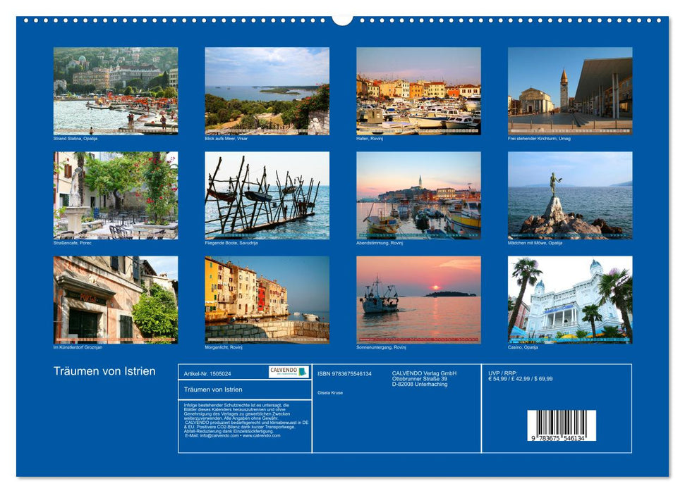 Träumen von Istrien (CALVENDO Wandkalender 2024)