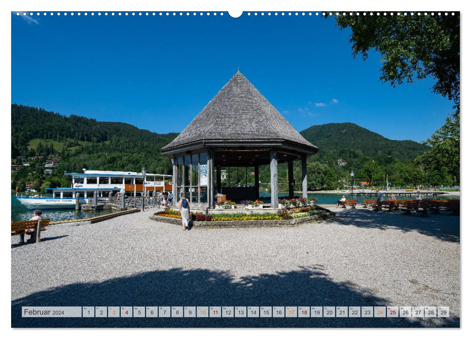 Le Tegernsee - paradis de vacances Préalpes bavaroises (Calendrier mural CALVENDO Premium 2024) 