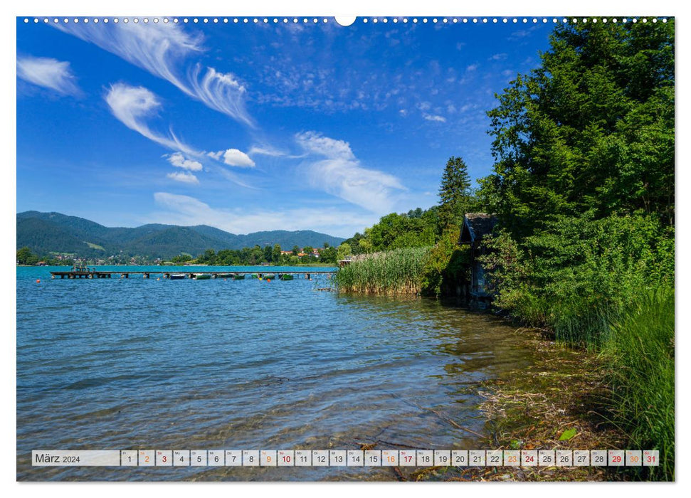 Der Tegernsee - Urlaubsparadies Bayerische Voralpen (CALVENDO Premium Wandkalender 2024)
