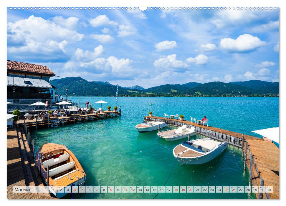 Der Tegernsee - Urlaubsparadies Bayerische Voralpen (CALVENDO Premium Wandkalender 2024)