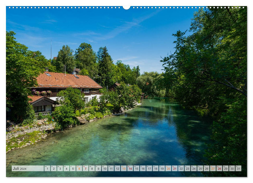 Der Tegernsee - Urlaubsparadies Bayerische Voralpen (CALVENDO Premium Wandkalender 2024)