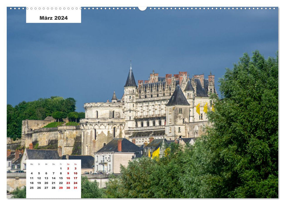 Gesichter der Loire, eine Reise durch Frankreich (CALVENDO Premium Wandkalender 2024)