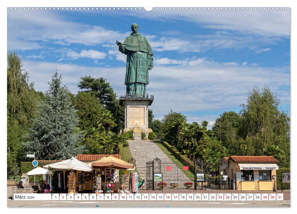 Lago Maggiore - Mediterranes Flair umgeben von Bergen (CALVENDO Wandkalender 2024)