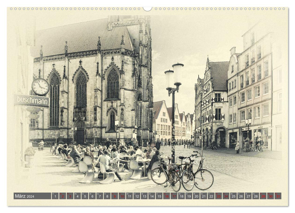 Münster conduit Leeze ! (Calendrier mural CALVENDO Premium 2024) 