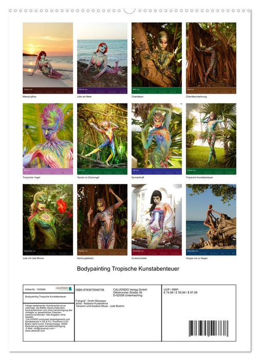 Tropical Artventures (Calendrier mural CALVENDO Premium 2024) 
