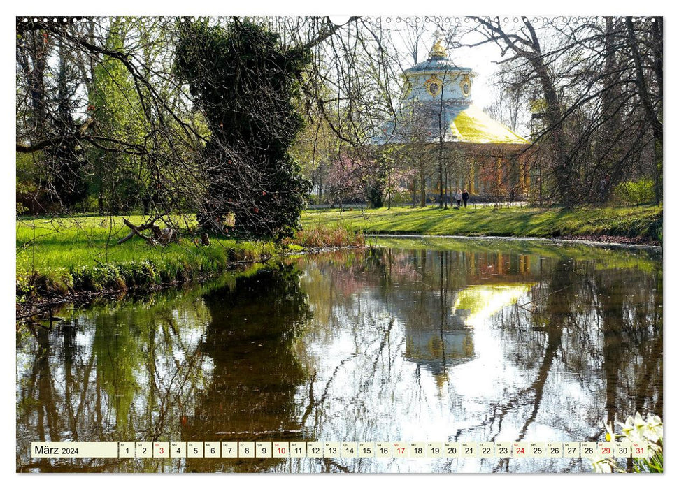 Im Park von Sanssouci - Spaziergang durch die Jahreszeiten (CALVENDO Premium Wandkalender 2024)