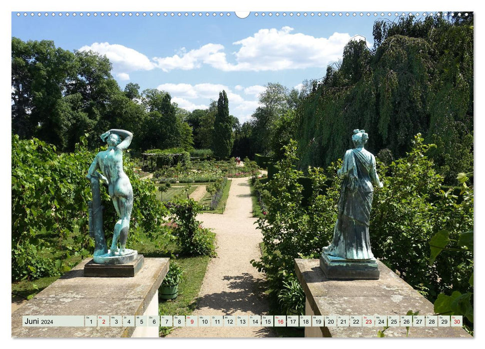 Im Park von Sanssouci - Spaziergang durch die Jahreszeiten (CALVENDO Premium Wandkalender 2024)