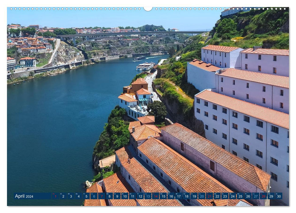 Bom Dia Schönes Porto (CALVENDO Premium Wandkalender 2024)